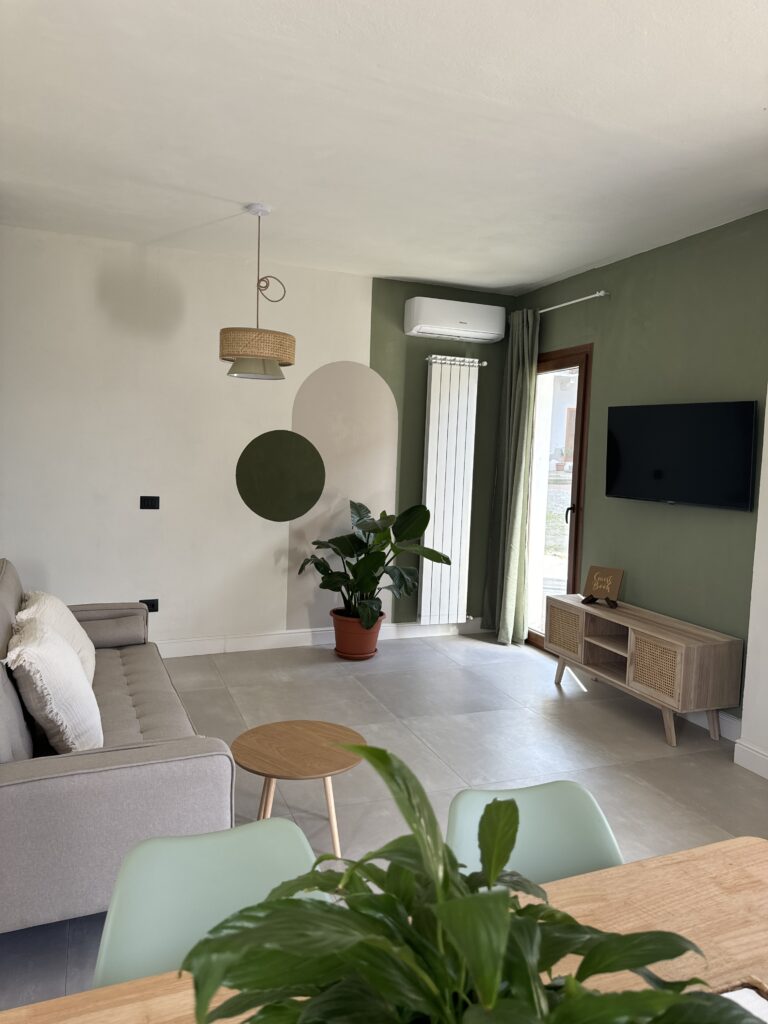 soggiorno open space il cortile del borgo